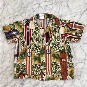 Nui Nalu Hawaiian Tropical Shirt Sz 3T Made in Hawaii